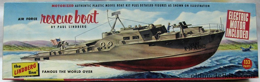 Lindberg 1/72 Air Force Rescue Boat - Motorized, 706M-200